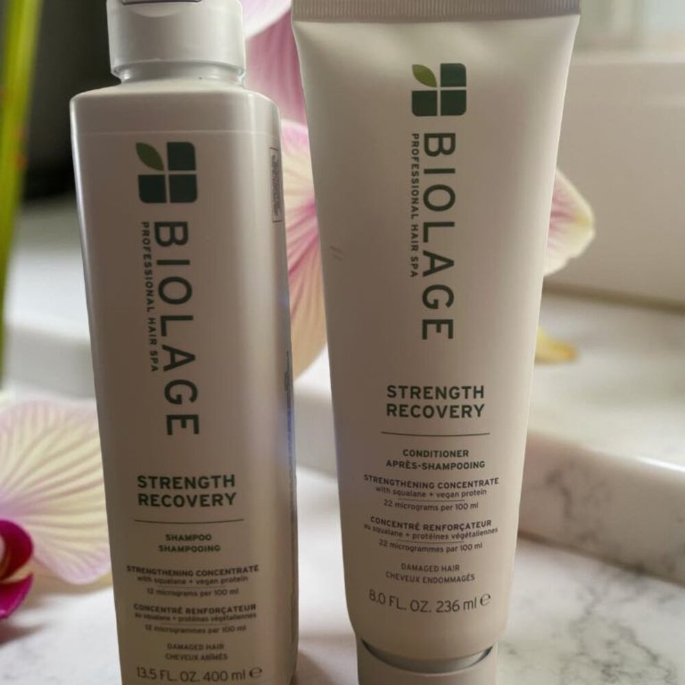 Biolage Strength Recovery Shampoo 13.5 oz Conditioner 8 oz